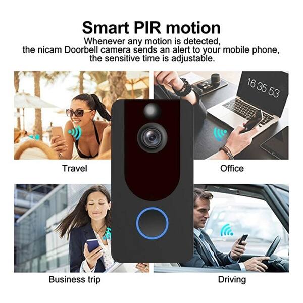 Shop Wifi Wireless Smart Doorbell Visual Video Camera 1080p