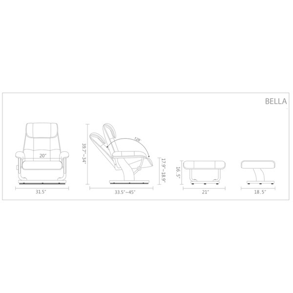 Copper Grove Serrat Leather Recliner and Ottoman Overstock 28731794