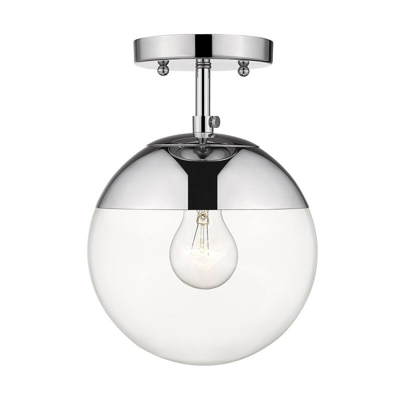 Dixon Mid-century Modern 1-light Semi-flush Mount Orb Light