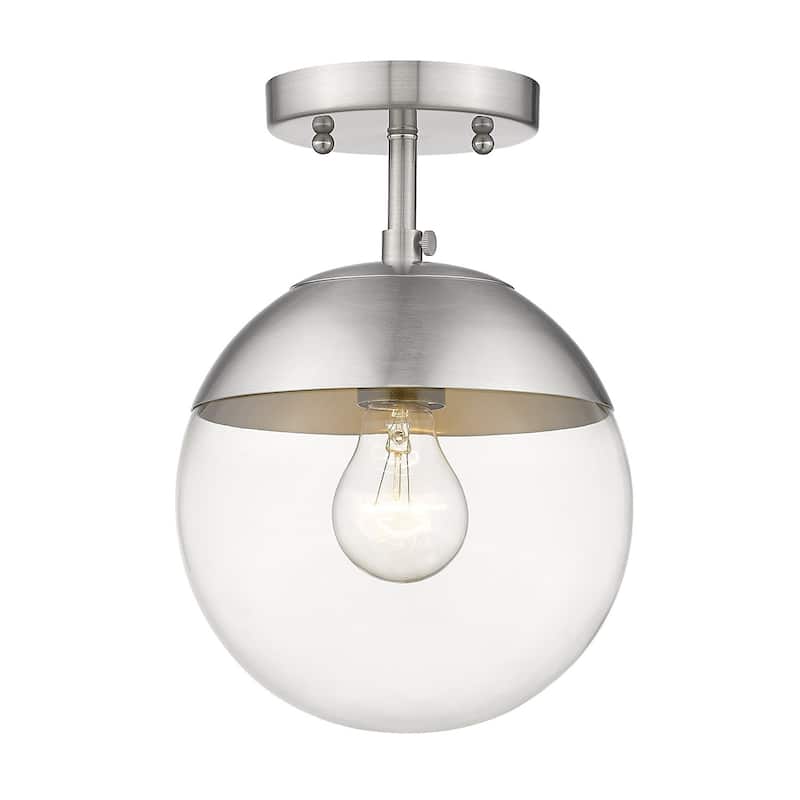 Dixon Mid-century Modern 1-light Semi-flush Mount Orb Light