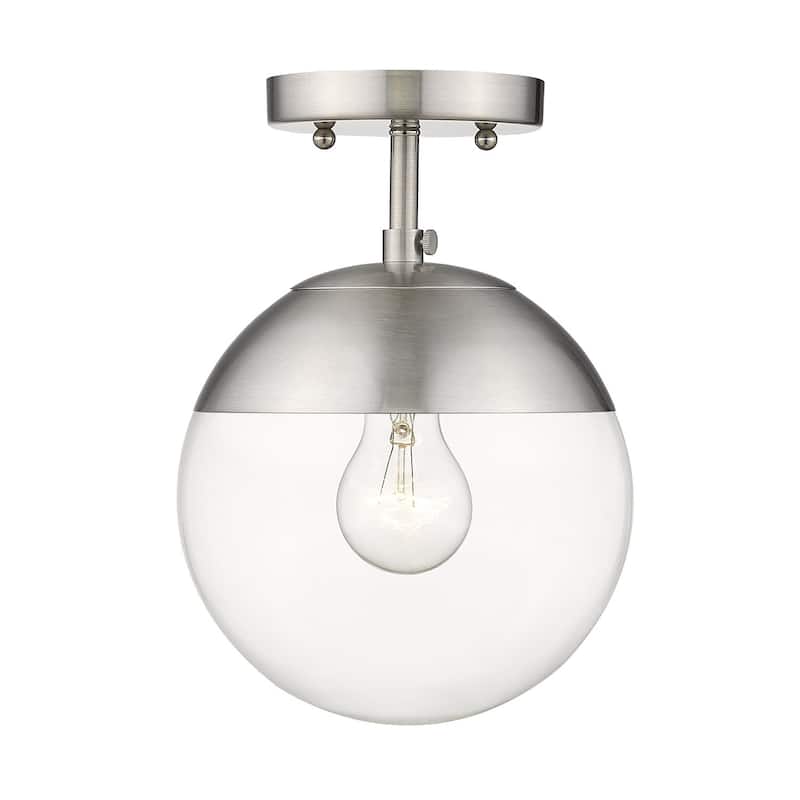 Dixon Mid-century Modern 1-light Semi-flush Mount Orb Light