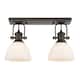 Option Rubbed Bronze with Opal Glass