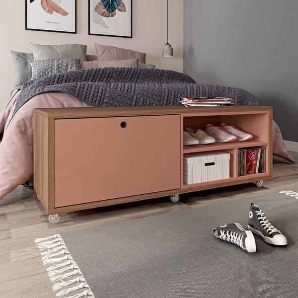 Shop Windsor 53 In Modern Shoe Rack Bed Bench On Sale Free