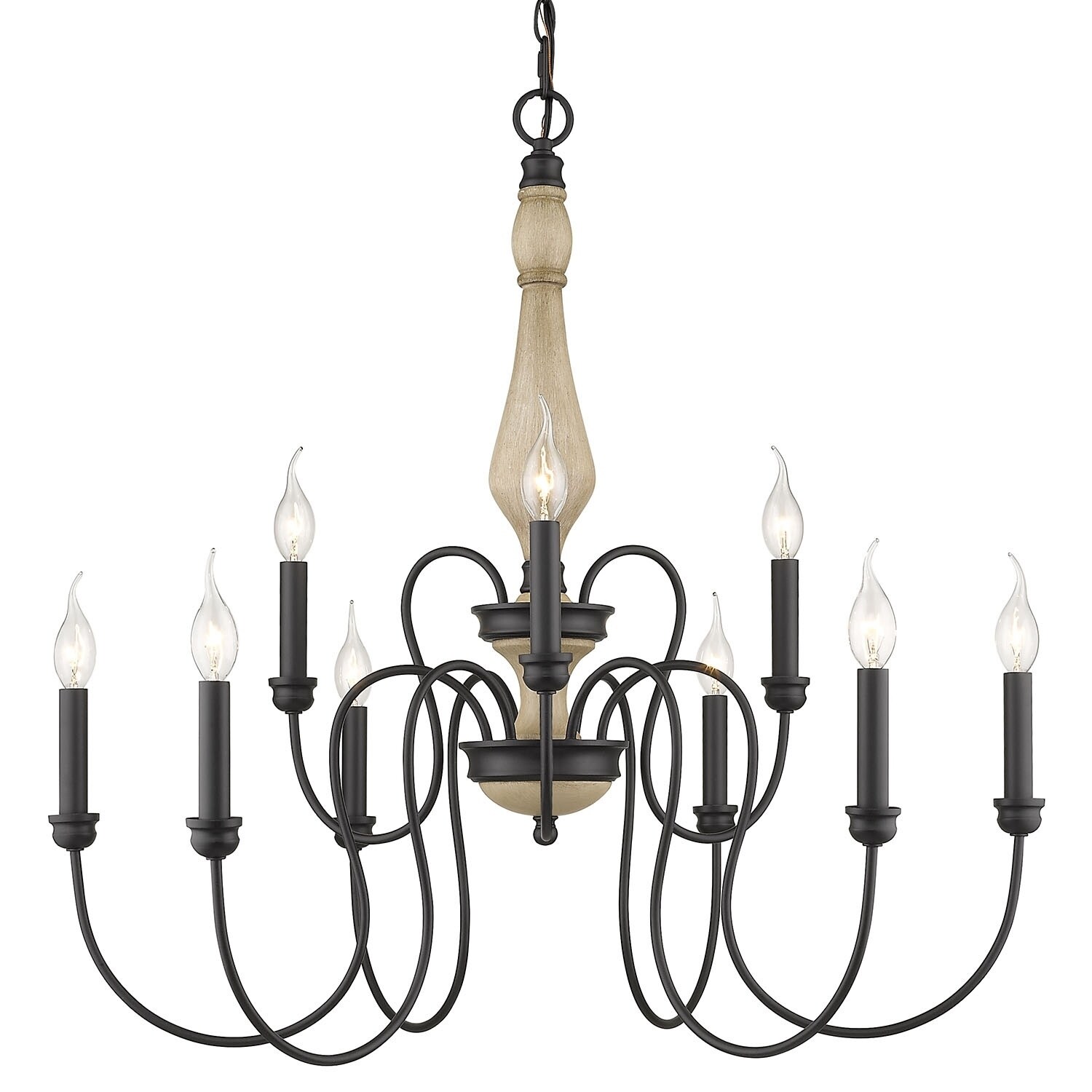 Suzette 9 Light Chandelier (Natural Black) - Chandeliers For Bedrooms by Overstock.com