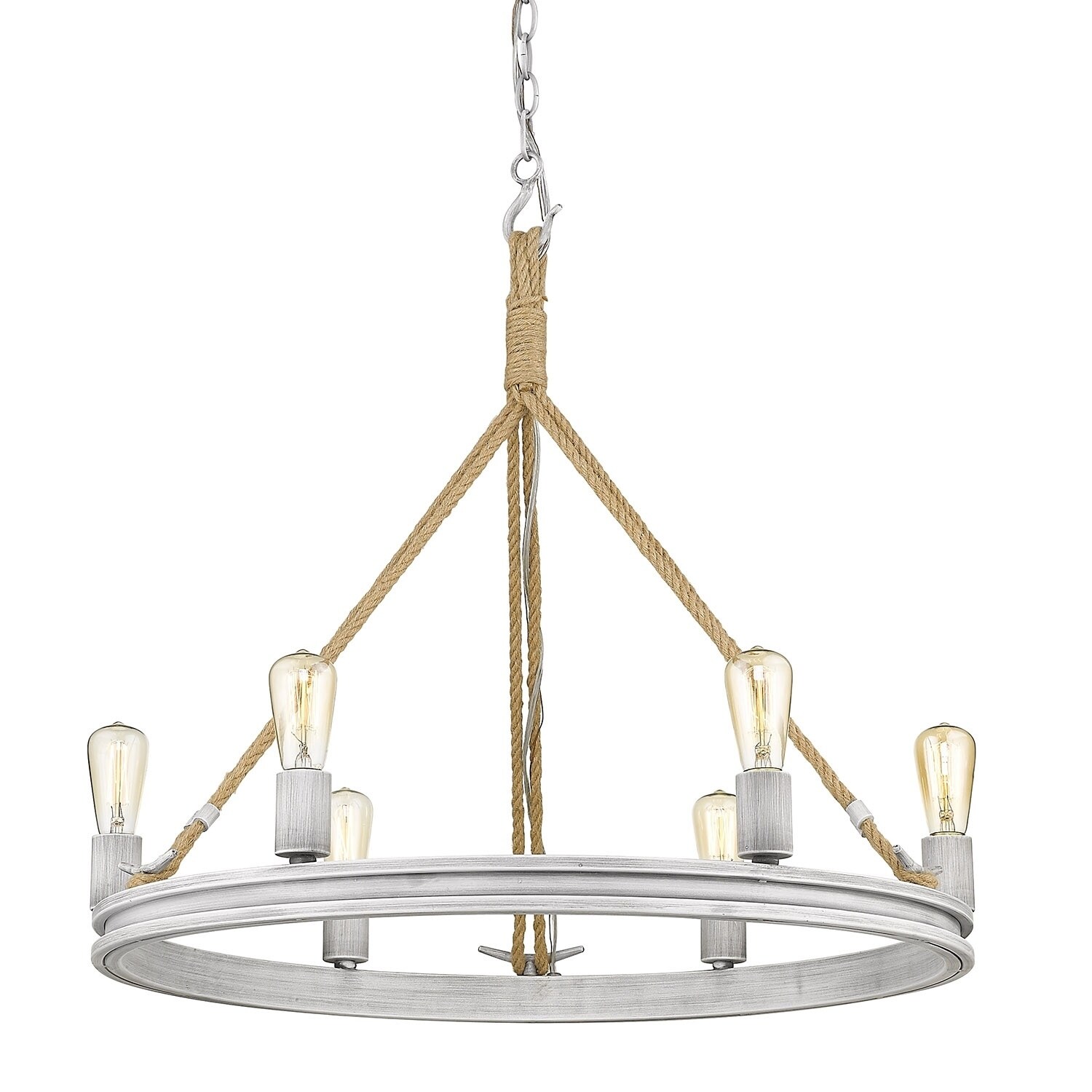 Chatham 6 Light Chandelier (Gray Driftwood) - Chandeliers For Bedrooms by Overstock.com