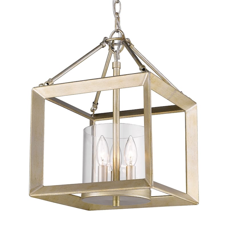 Smyth Mini Chandelier (Gunmetal Bronze & Clear Glass)