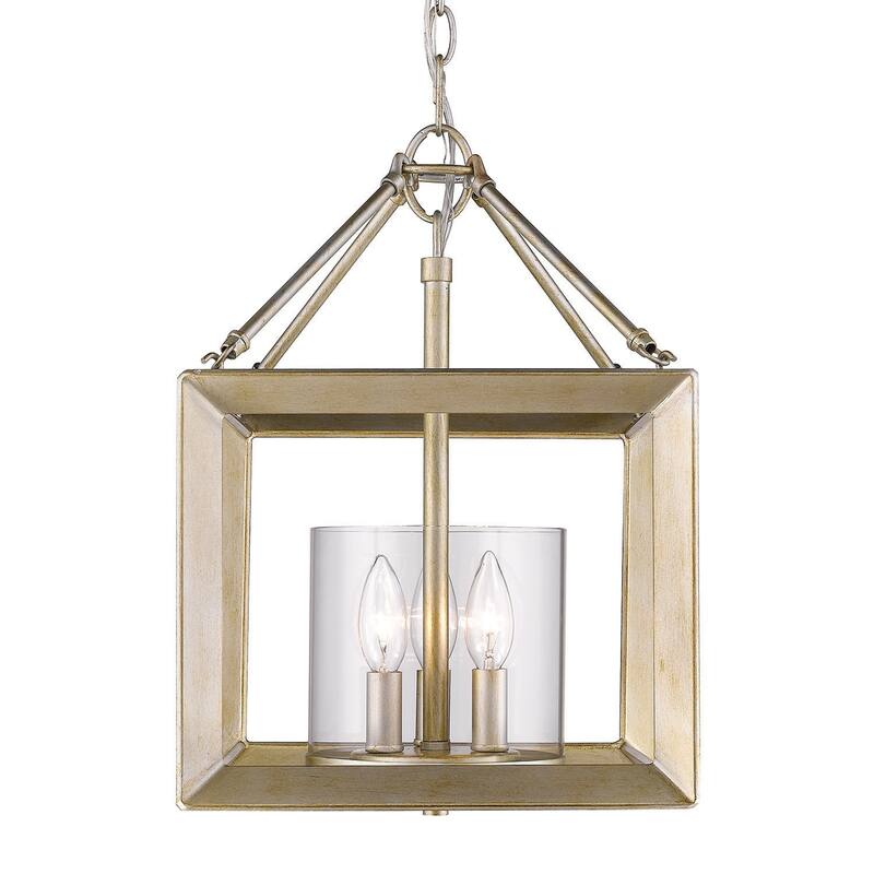 Smyth Mini Chandelier (Gunmetal Bronze & Clear Glass)