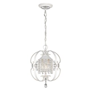 Ella Mini Chandelier (French White) - Chandeliers For Bedrooms by Overstock.com