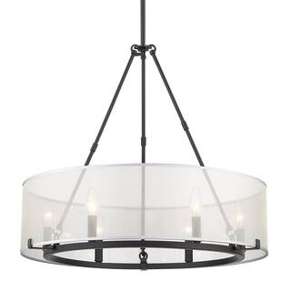 Alyssa 6 Light Chandelier (Matte Black) - Chandeliers For Bedrooms by Overstock.com