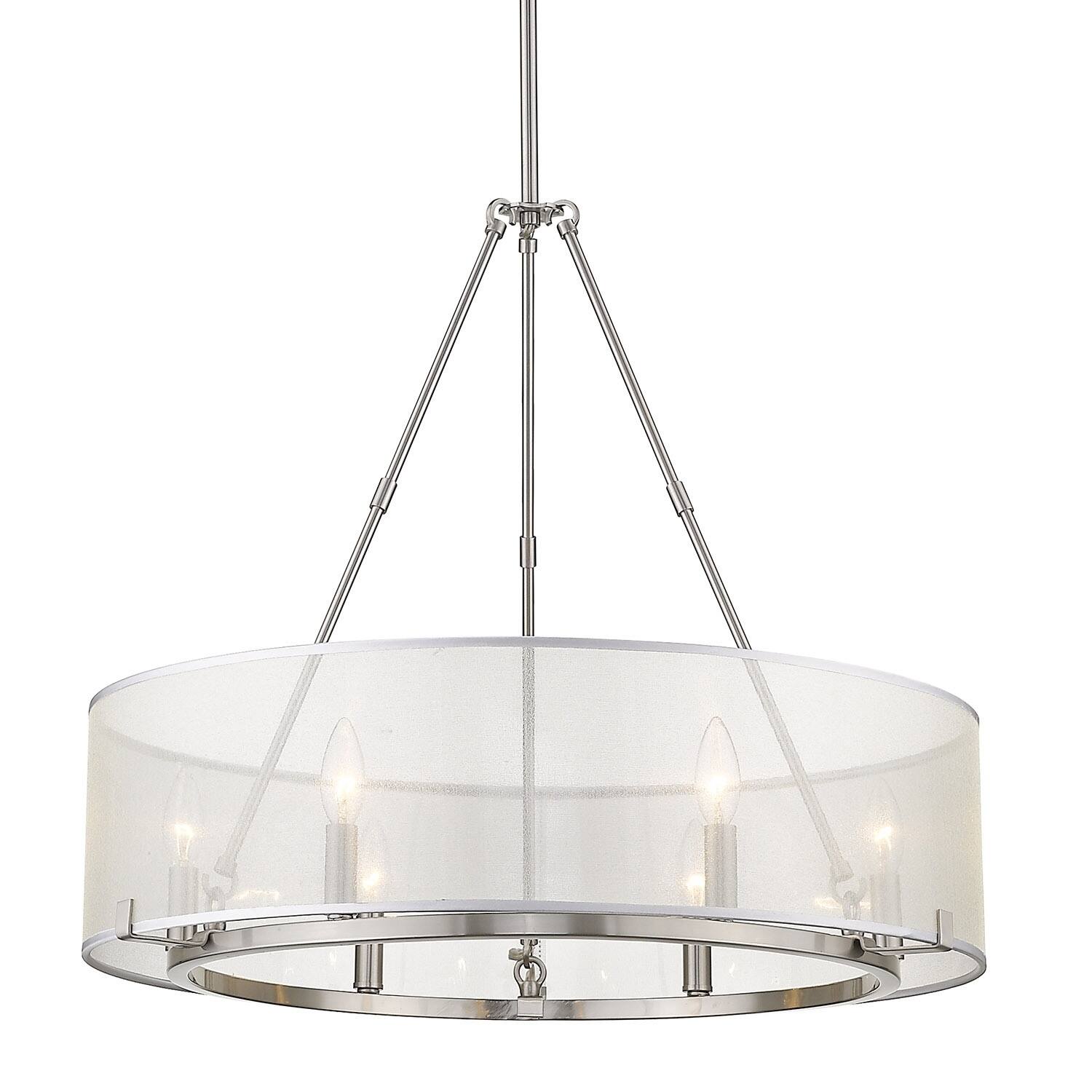 Alyssa 6 Light Chandelier (Pewter) - Chandeliers For Bedrooms by Overstock.com