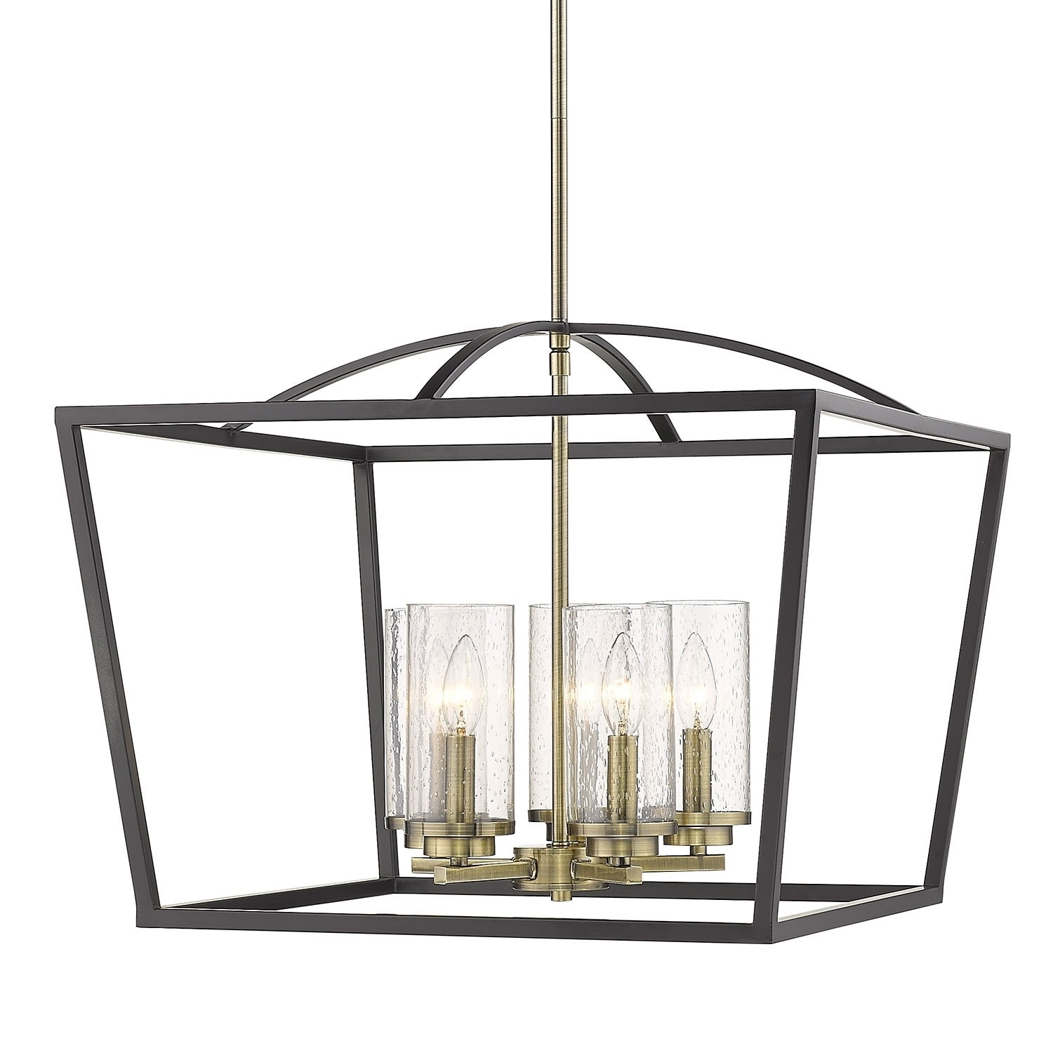 Mercer 5 Light Chandelier (Matte Black with Aged Brass) - Chandeliers For Bedrooms by Overstock.com