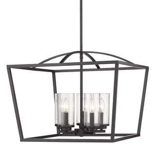 Mercer 5 Light Chandelier (Matte Black with Black) - Chandeliers For Bedrooms by Overstock.com