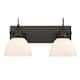 Option Rubbed Bronze with Opal shade