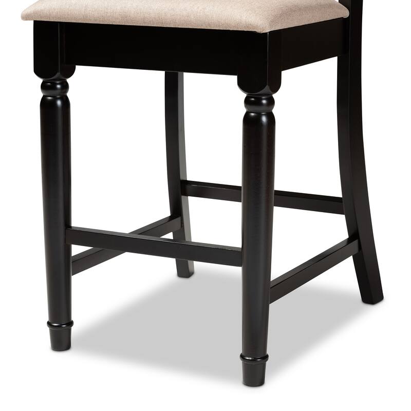 Verina Modern and Contemporary Upholstered 5-Piece Wood Pub Set