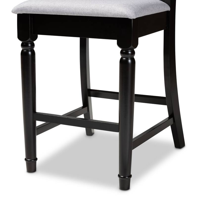 Verina Modern and Contemporary Upholstered 5-Piece Wood Pub Set