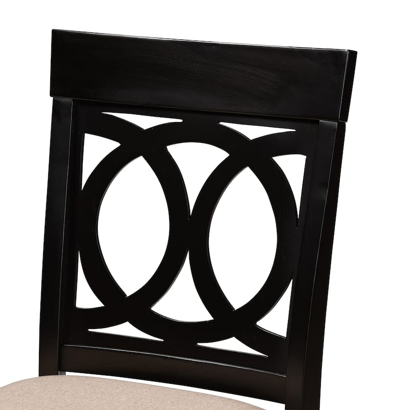 Verina Modern and Contemporary Upholstered 5-Piece Wood Pub Set
