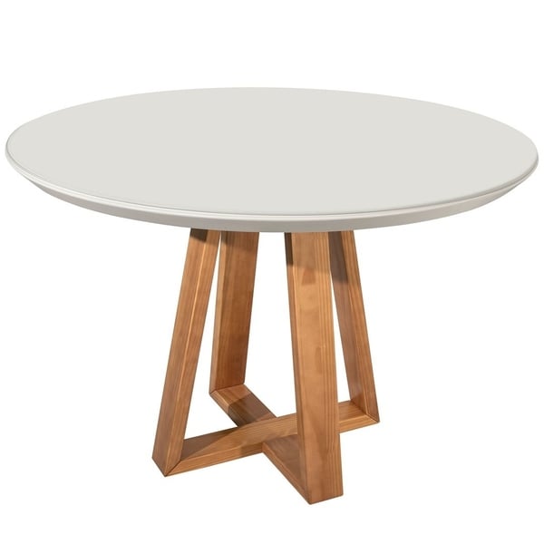 Duffy 45.27 Modern Off-White Round Dining Table. Opens flyout.