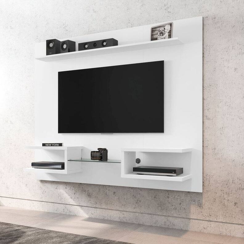 Manhattan Comfort Kingbird Wood 64 In. Living Room Entertainment Furniture