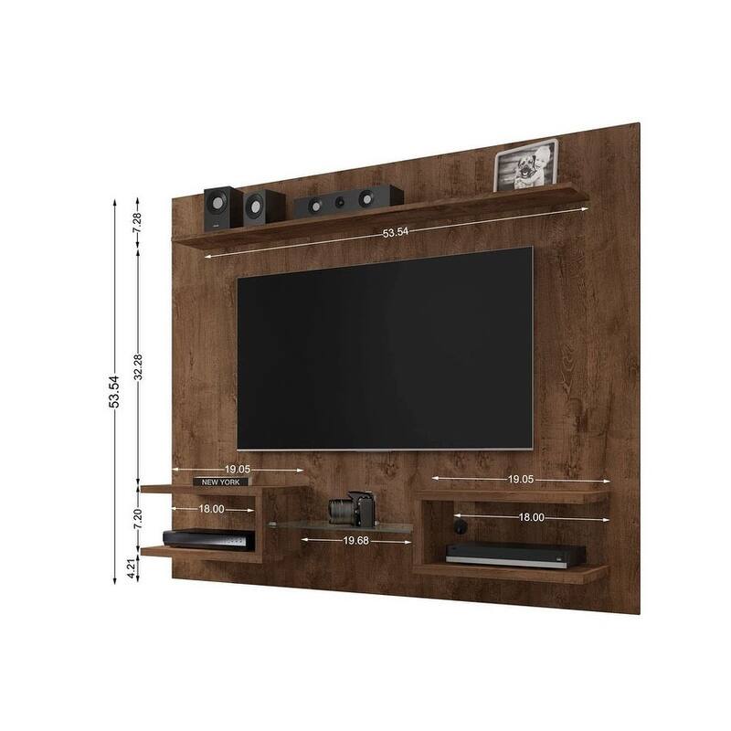 Manhattan Comfort Kingbird Wood 64 In. Living Room Entertainment Furniture