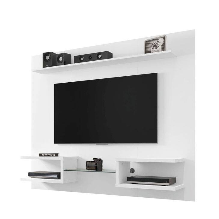 Manhattan Comfort Kingbird Wood 64 In. Living Room Entertainment Furniture