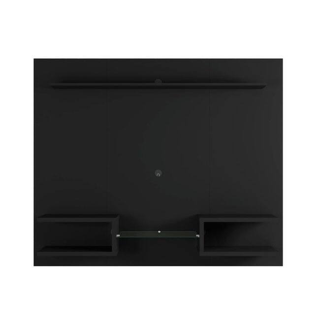 Manhattan Comfort Kingbird Wood 64 In. Living Room Entertainment Furniture - Black