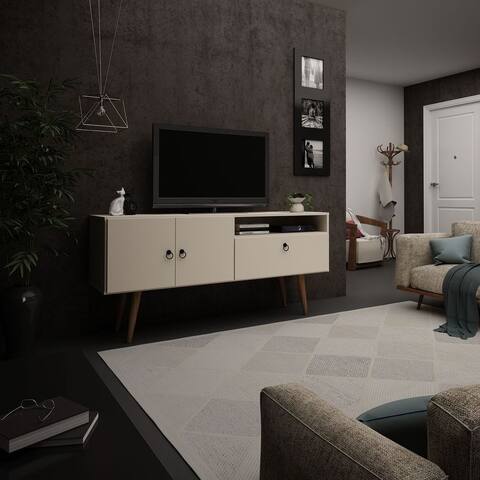 Carson Carrington Ladnivaara Solid Wood Leg TV Stand
