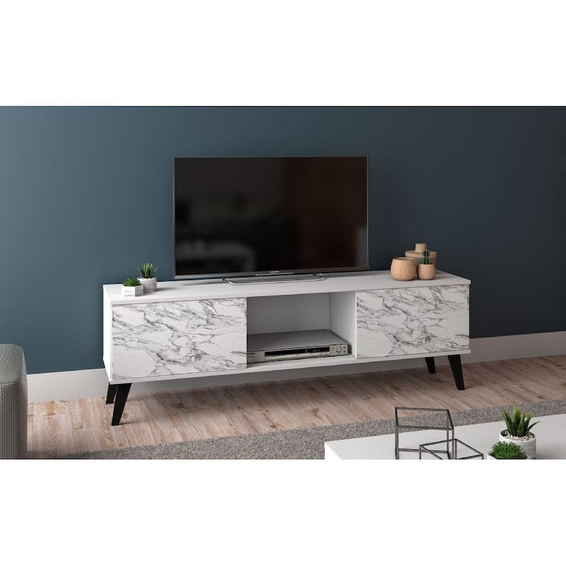 Manhattan Comfort Takajarvi Mid Century Modern Media Cabinet