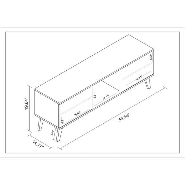 dimension image slide 1 of 3, Manhattan Comfort Takajarvi Mid Century Modern Media Cabinet