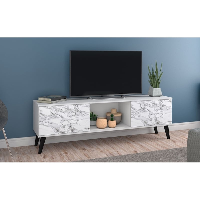 Manhattan Comfort Takajarvi Mid Century Modern Media Cabinet