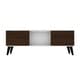 preview thumbnail 12 of 104, Manhattan Comfort Takajarvi Mid Century Modern Media Cabinet 54 Inch - White and Nut Brown