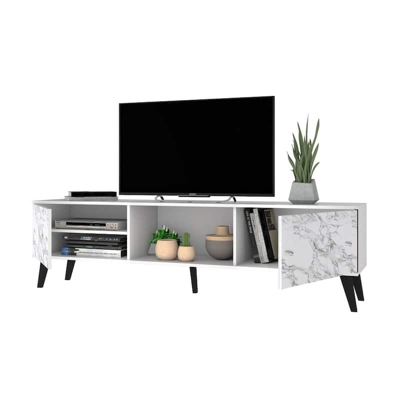 Manhattan Comfort Takajarvi Mid Century Modern Media Cabinet