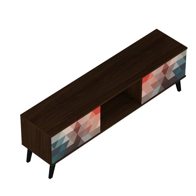 Manhattan Comfort Takajarvi Mid Century Modern Media Cabinet