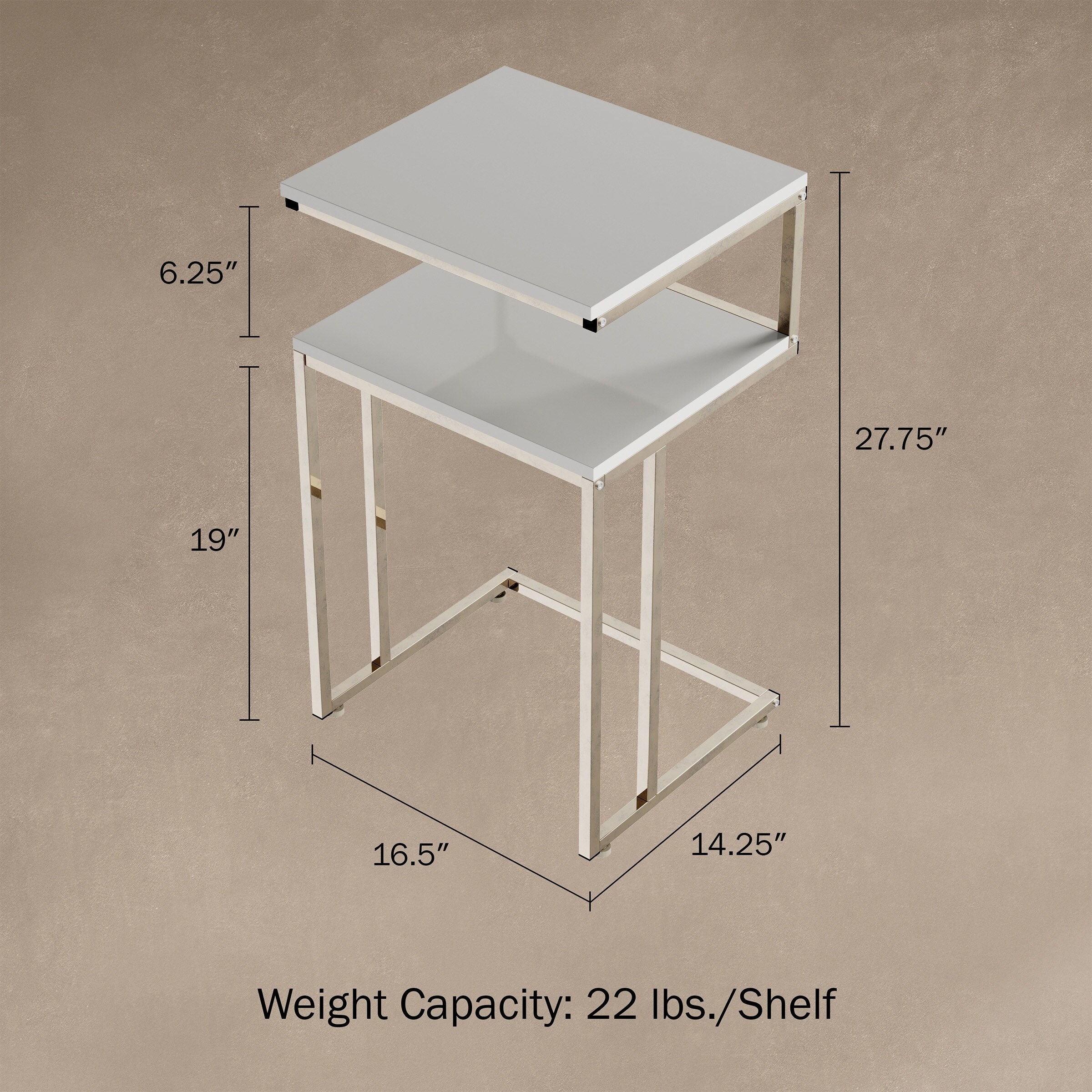 c table with shelf