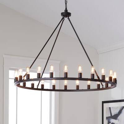 The Gray Barn Hemsworth Oil-Rubbed Bronze 24-light Chandelier