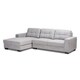 preview thumbnail 1 of 15, Langley Modern Upholstered Sofa Light Grey - Left Facing
