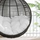 preview thumbnail 24 of 23, Iwal Teardrop Outdoor Patio Swing Chair by Havenside Home