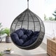 preview thumbnail 19 of 23, Iwal Teardrop Outdoor Patio Swing Chair by Havenside Home