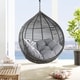 preview thumbnail 6 of 23, Iwal Teardrop Outdoor Patio Swing Chair by Havenside Home