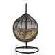 preview thumbnail 10 of 23, Iwal Teardrop Outdoor Patio Swing Chair by Havenside Home