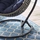 preview thumbnail 18 of 23, Iwal Teardrop Outdoor Patio Swing Chair by Havenside Home