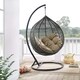 preview thumbnail 7 of 23, Iwal Teardrop Outdoor Patio Swing Chair by Havenside Home
