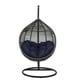 preview thumbnail 17 of 23, Iwal Teardrop Outdoor Patio Swing Chair by Havenside Home