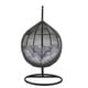 preview thumbnail 4 of 23, Iwal Teardrop Outdoor Patio Swing Chair by Havenside Home