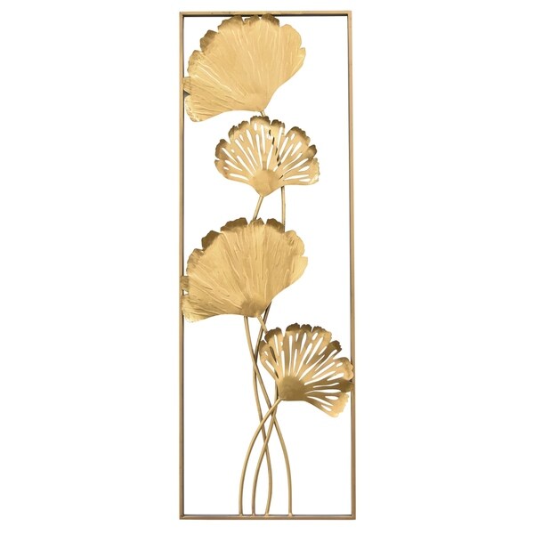 Shop 35.5" Metal Wall Art in Gold - Free Shipping Today - Overstock
