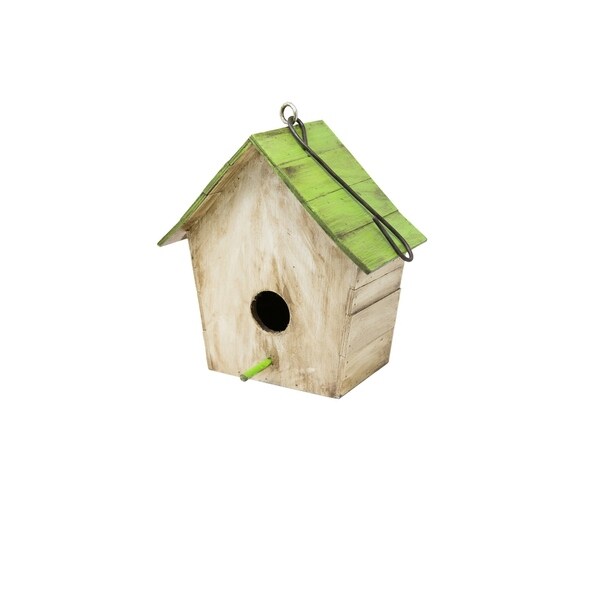Classic Wooden Bird House, Multicolor