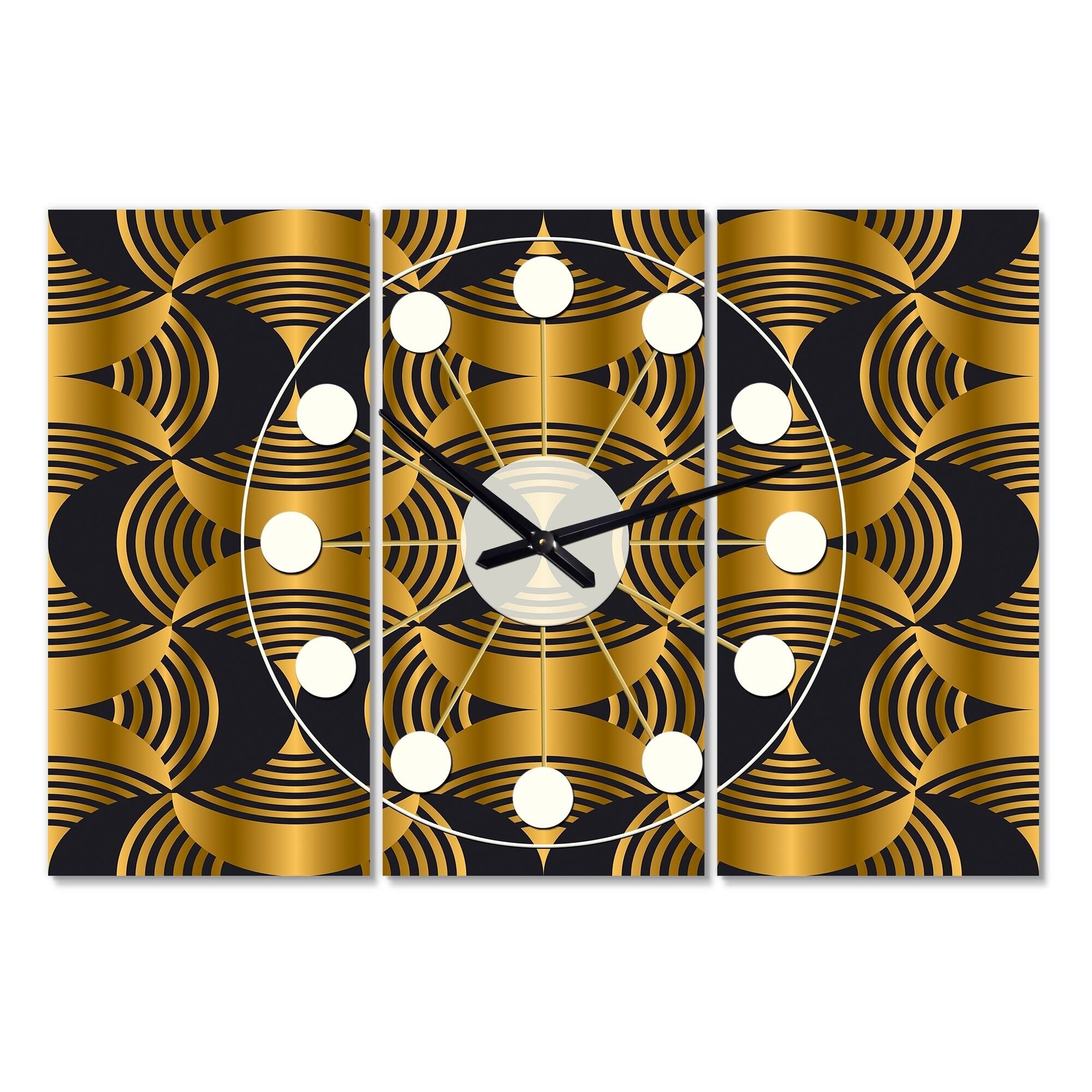 Designart 'Art Deco style modern pattern' Oversized MidCentury wall