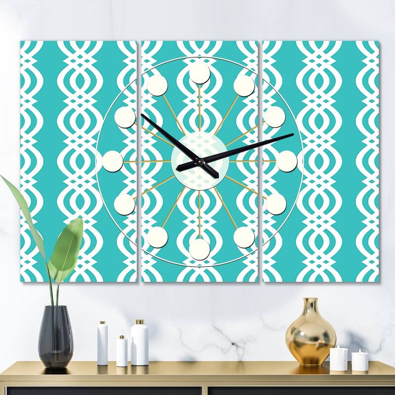 Designart 'retro Pattern Abstract Design Vii' Oversized Mid-century 