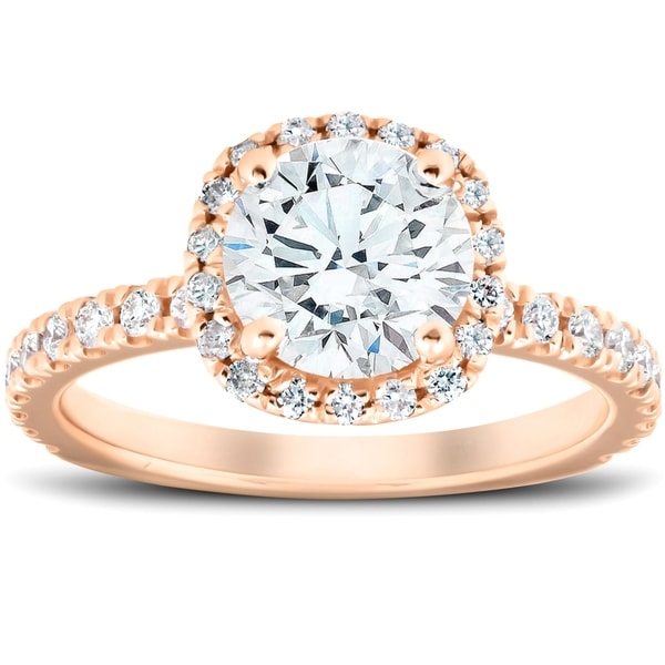 overstock rose gold engagement rings