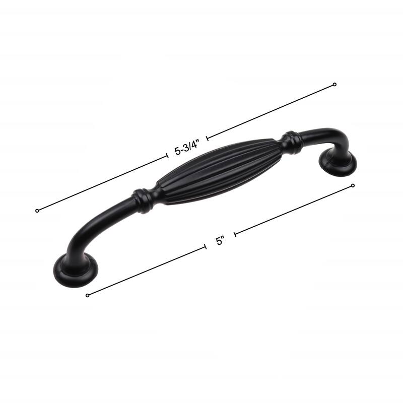 GlideRite 5-Pack 5-inch Center to Center Fluted Cabinet Pull