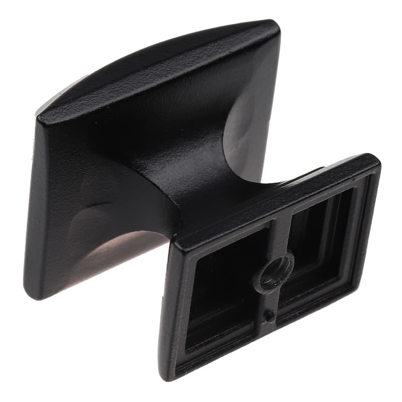 GlideRite 25-Pack 1-1/4-inch Domed Square Cabinet Knob Matte Black